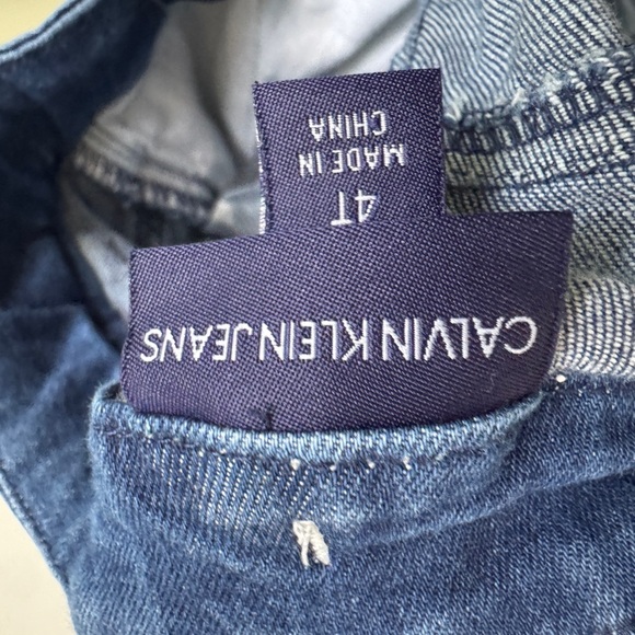 Calvin Klein Jeans 4T Girls Kids Dark Blue Summer Shorts - Picture 5 of 5